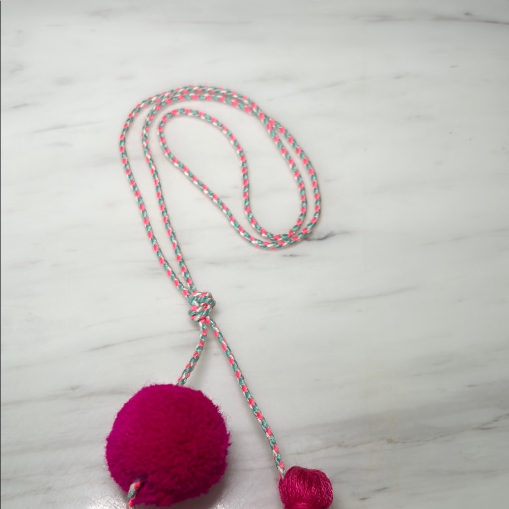Colorful Pink Tassel Bag Charm - Picture 8 of 9